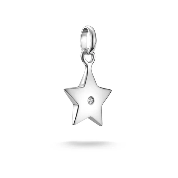 CC Connect Stjärna med Sten Berlock i silver med cubic zirconia