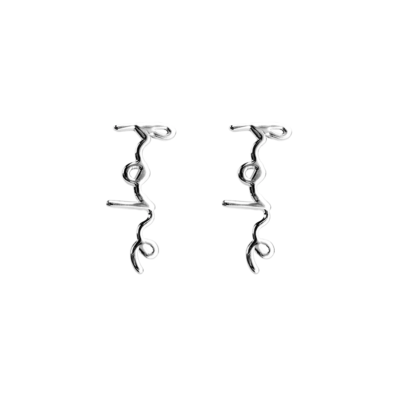 Emma Israelsson - Hope Pin Earrings Silver