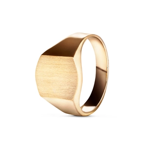 Ola Signet Ring 18K Gold Matte - Nordic Spectra - Suuri valikoima & ilmainen lahjapaketointi - Nordicspectra.fi