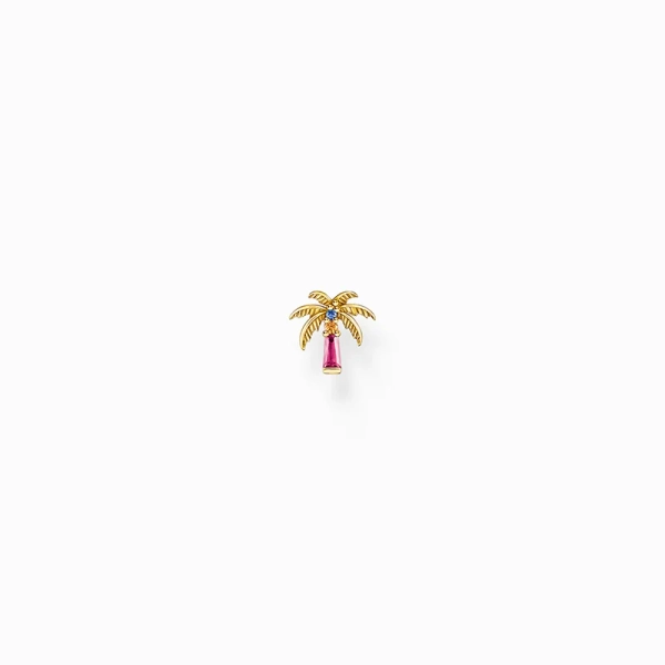 Stud Earrings with Palm & Colorful Stones - Thomas Sabo - Suuri valikoima & ilmainen lahjapaketointi - Nordic Spectra