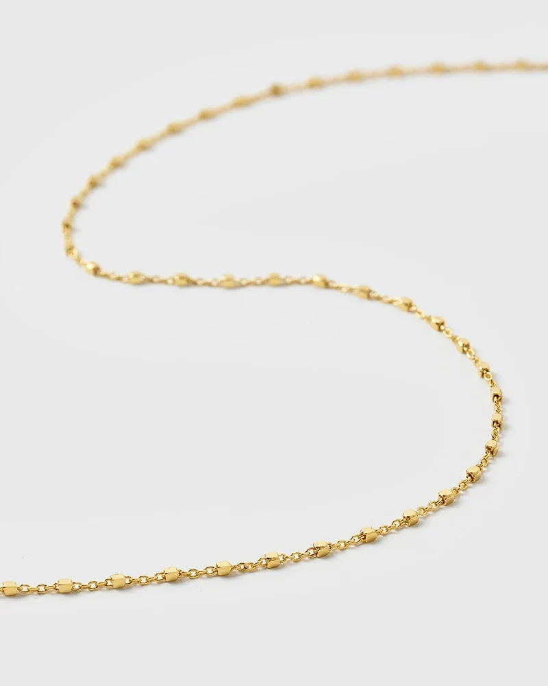 Sheer Station Necklace Gold - Syster P - Snabb leverans & Gratis paketinslagning - Nordic Spectra