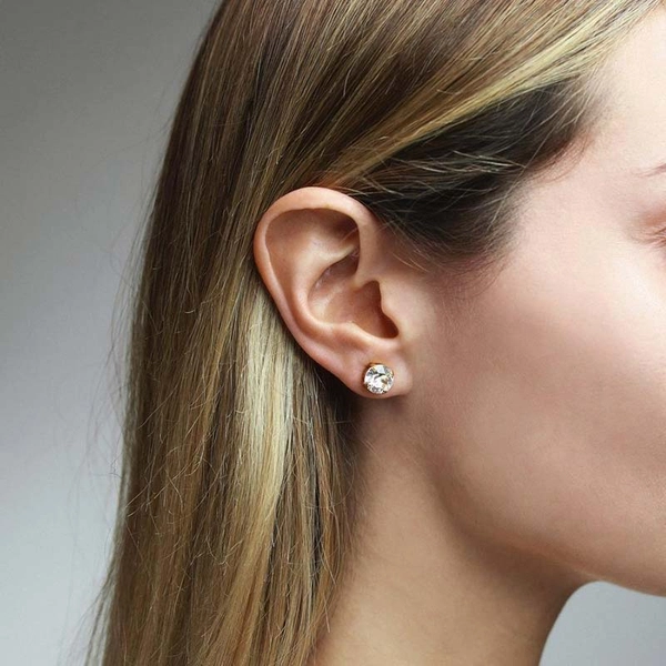 Classic Stud Earring Rhodium Crystal - Caroline Svedbom - Snabb frakt & paketinslagning - Nordicspectra.se