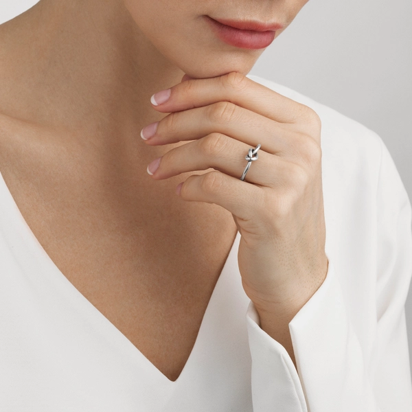 Love Knot Silver Ring - Georg Jensen örhängen - Snabb frakt & paketinslagning - Nordicspectra.se