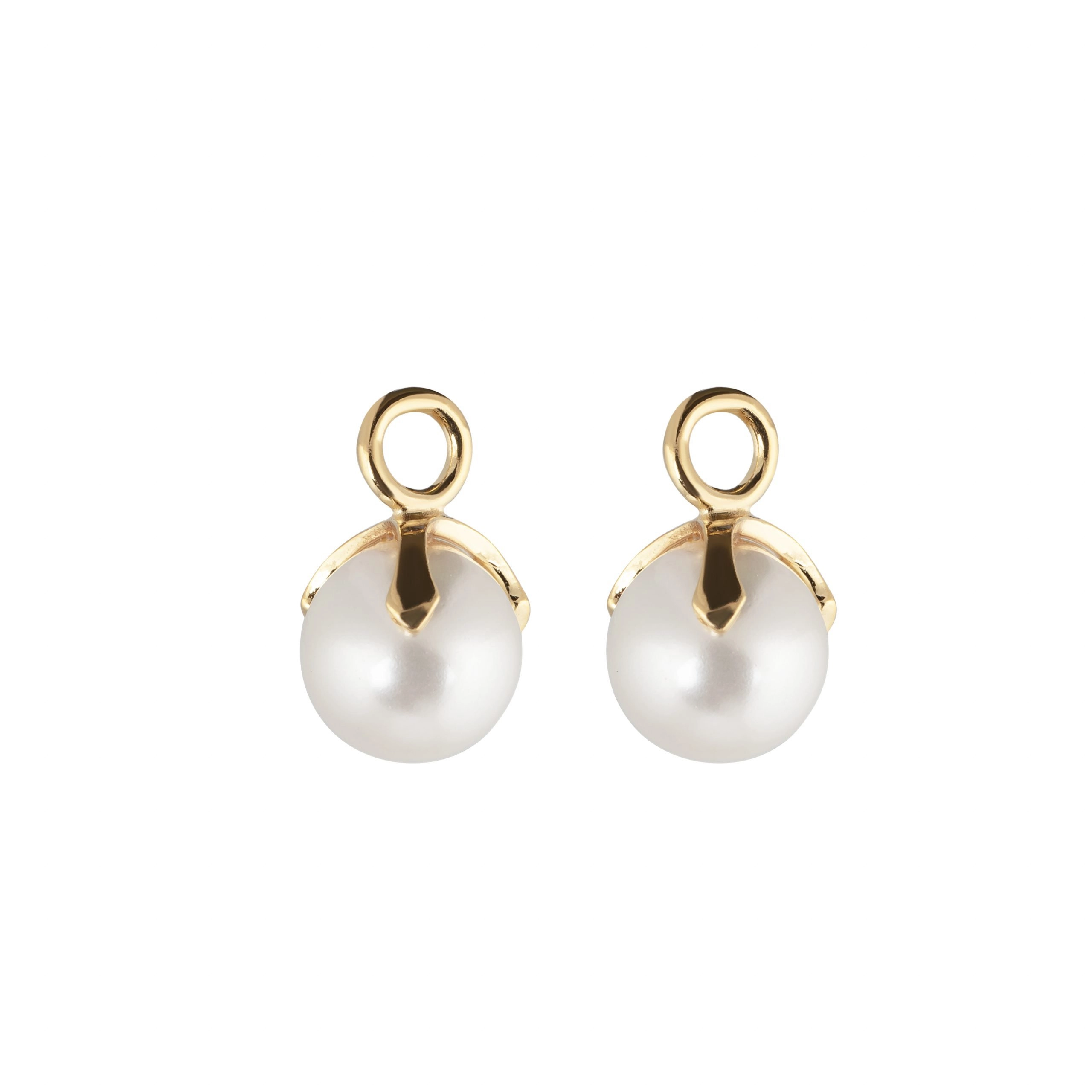 Letters Pearl Pendant Gold