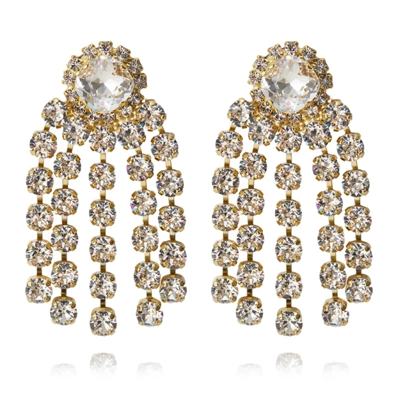 Rafaela Earrings Gold Crystal - Caroline Svedbom - Nopea toimitus ja lahjapakkaus - Nordic Spectra
