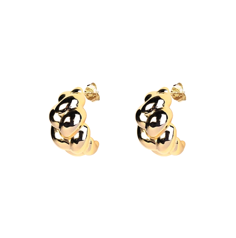 Braided Hoops Gold - Emma Israelsson - Schmuck im skandinavischen Design - Nordic Spectra