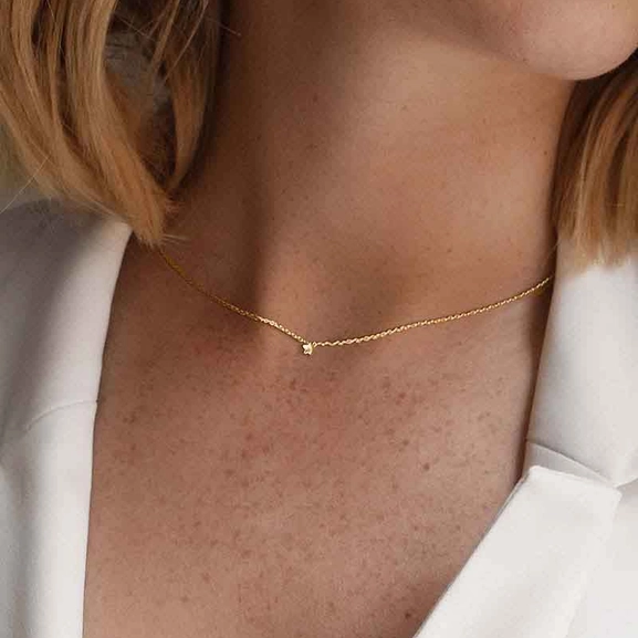 Stella Nova Drop Necklace Gold Drakenberg Sjölin, Schneller Versand - Nordicspectra.de