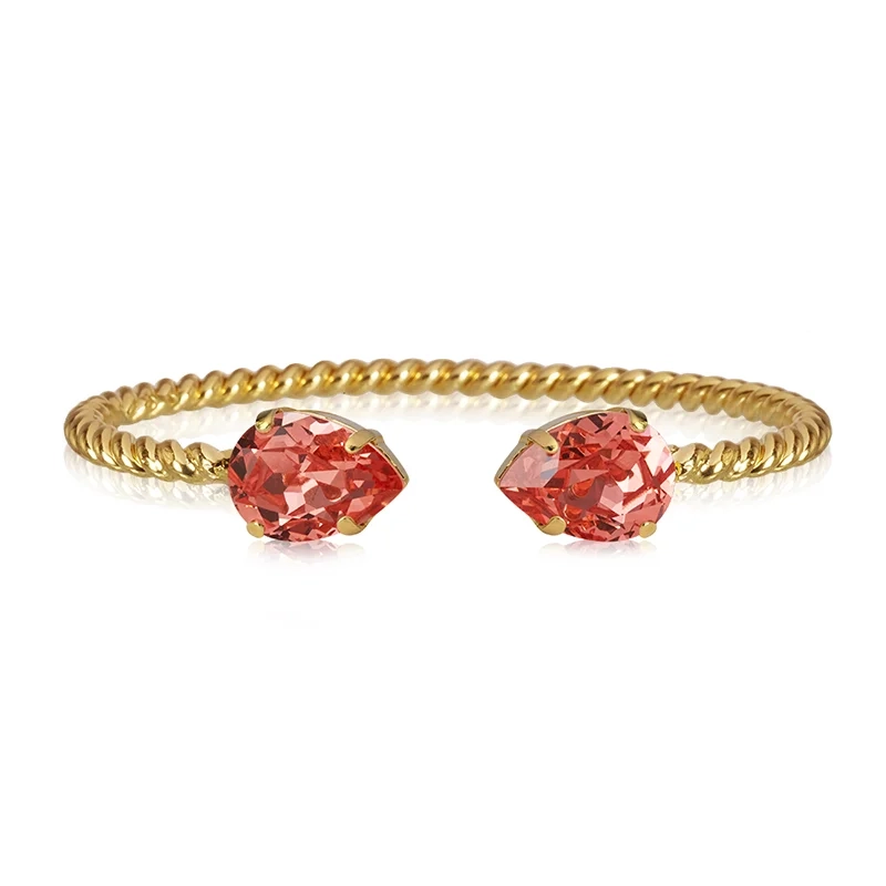 Caroline Svedbom - Mini Drop Bracelet Gold Rose Peach
