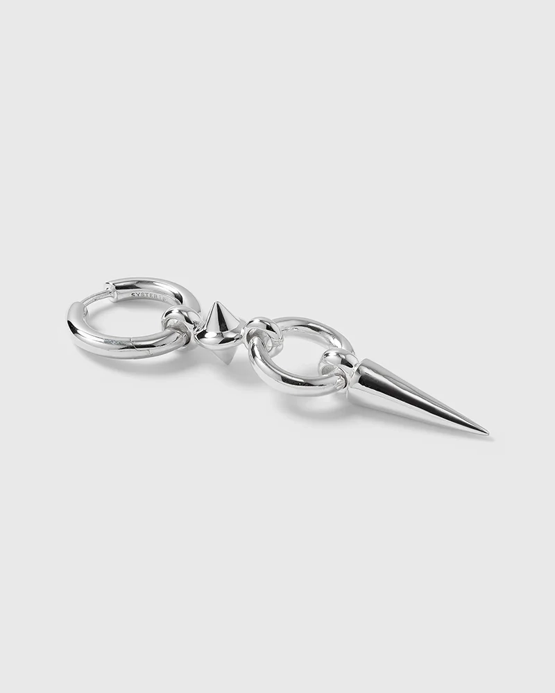 Juno Long Single Earring Silver - Syster P - Snabb leverans & Gratis paketinslagning - Nordic Spectra