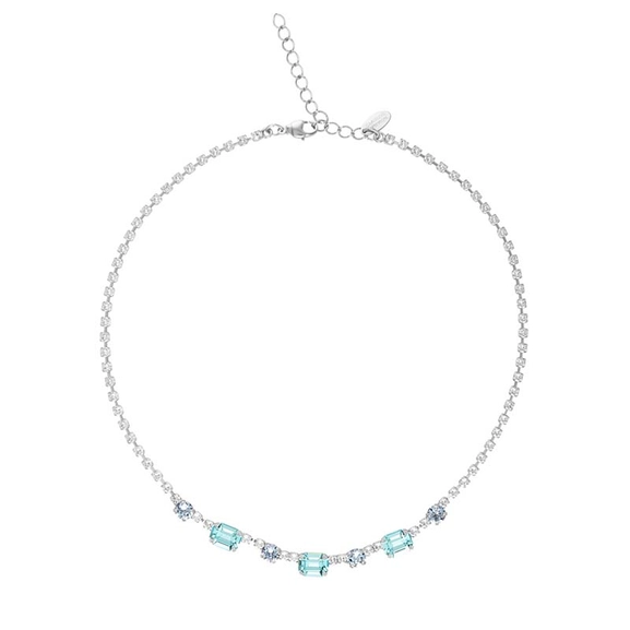 Corinna Necklace Rhodium Sea Breeze Combo - Caroline Svedbom - Snabb leverans - Nordic Spectra