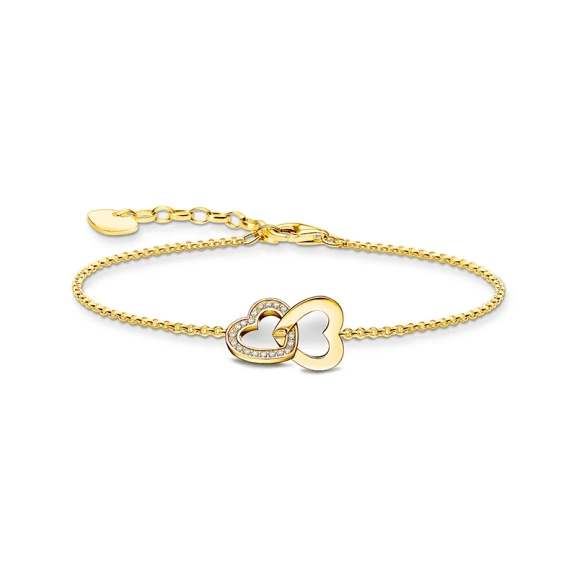 Armband mit verschlungenen Herzen vergoldet - Thomas Sabo - Nordic Spectra