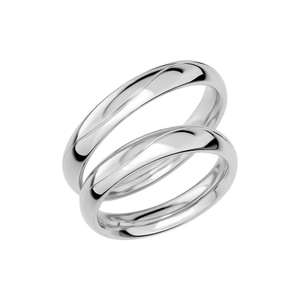 SR1012-4 Platina - Vigsel- & förlovningsringar - Schalins - Fri storleksändring* - Nordic Spectra