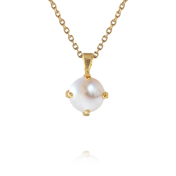 Classic Petite Necklace Gold Pearl - Caroline Svedbom - Nopea toimitus ja lahjapakkaus - Nordic Spectra