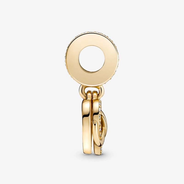 Glittrande Evighetstecken & Hjärta Hängberlock 14K Guld - PANDORA - Snabb frakt & paketinslagning - Nordicspectra.se