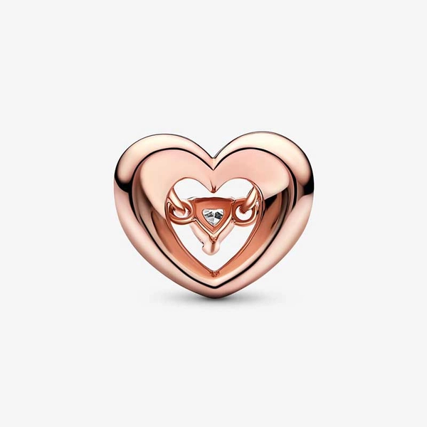 Strahlendes Herz & Schwebender Stein Charm von PANDORA, Schneller Versand - Nordicspectra.de
