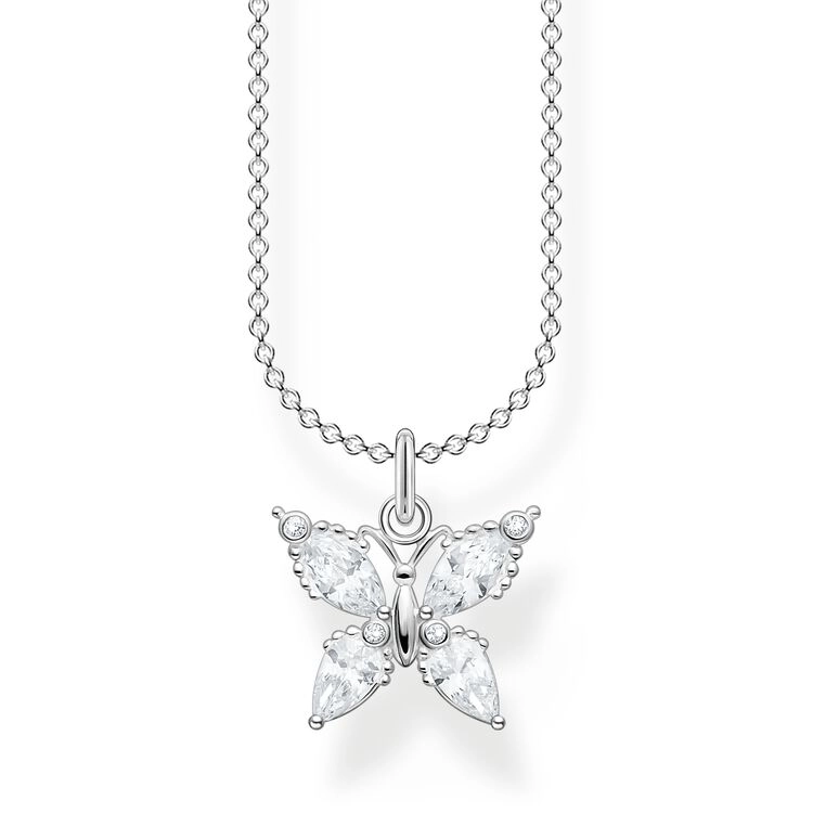 Thomas Sabo - Halsband Fj&auml;ril med Stenar