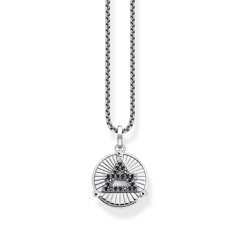 Kette Elements of Nature Schwarz Silber von Thomas Sabo, Schneller Versand - Nordicspectra.de