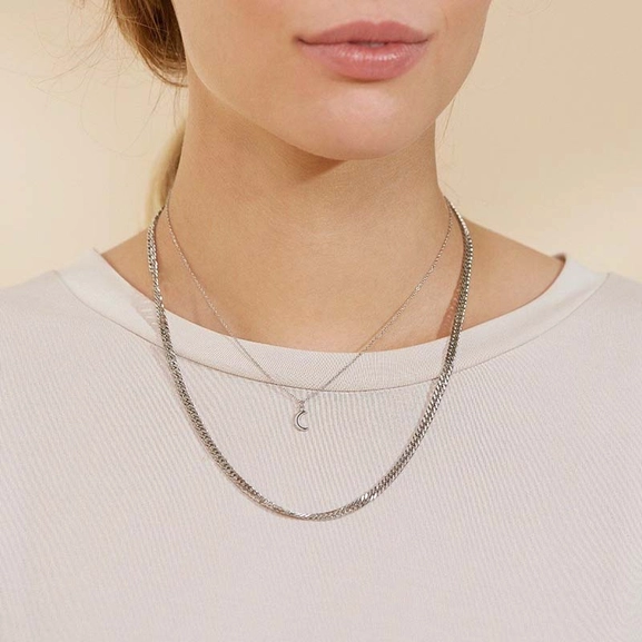 Bright Night Necklace Short Steel - Edblad - Snabb frakt & paketinslagning - Nordicspectra.se