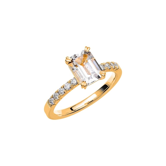 Fairytale 2 Snow White Beryl Gold - Wedding & engagement rings - Schalins - Scandinavian design - Nordic Spectra