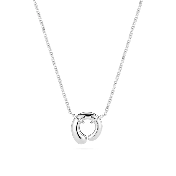 Goccia Circolo Pianura Necklace i elegant silver från Sif Jakobs