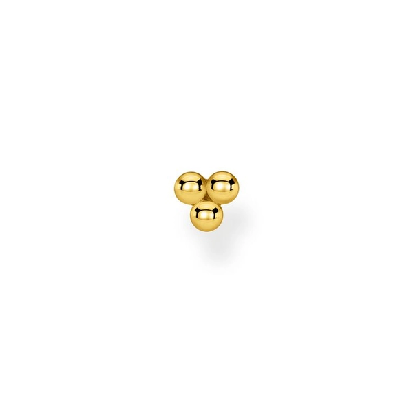 Einzel Ohrstecker Kugeln Gold von Thomas Sabo, Schneller Versand - Nordicspectra.de