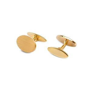 Petri Cufflinks 18K Gold Matte von Nordic Spectra, Schneller Versand - Nordicspectra.de