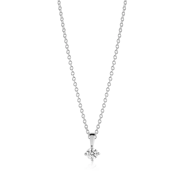 Princess Piccolo Pendant från Sif Jakobs i silver med gnistrande cubic zirconia-sten