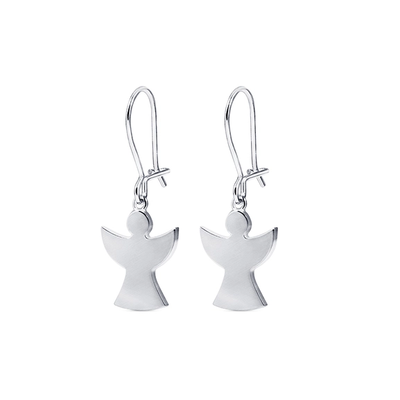 Guardian Angel Earrings White Gold - Nordic Spectra - Suuri valikoima & ilmainen lahjapaketointi - Nordicspectra.fi
