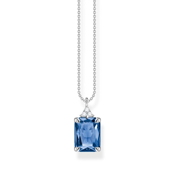 Kette Blauer Stein Silber von Thomas Sabo, Schneller Versand - Nordicspectra.de