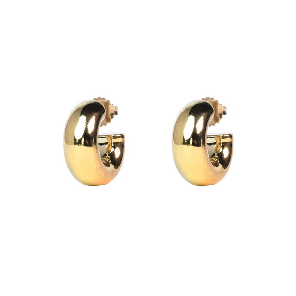 Chuncky Hoops Small Gold - Emma Israelsson - Schmuck im skandinavischen Design - Nordic Spectra