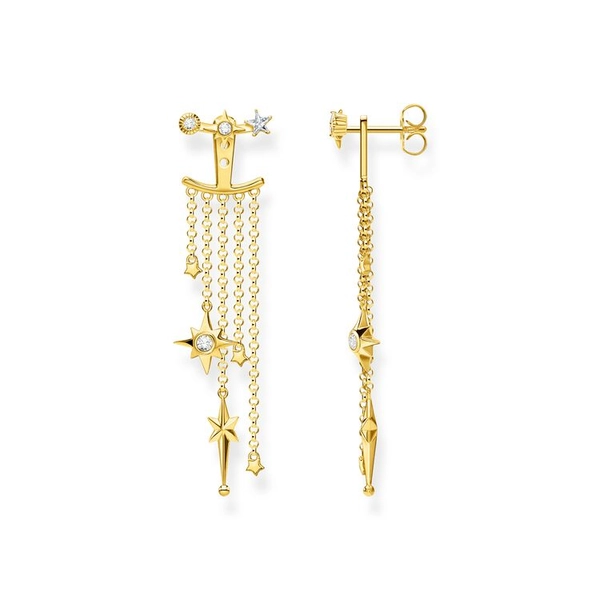 Ear Jacket med Stjärnor och Stenar Guld - Thomas Sabo örhängen - Snabb frakt & paketinslagning - Nordicspectra.se