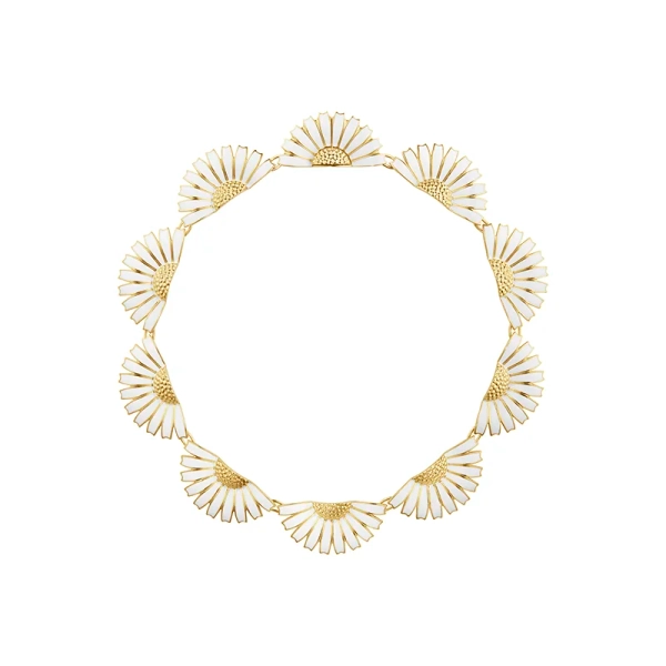Daisy Halva Blommor Collier - Georg Jensen - Designsmycken med snabba & trygga leveranser - Nordic Spectra