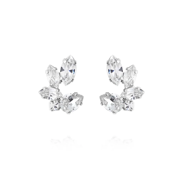 Clare Earrings i rodium med gnistrande kristaller