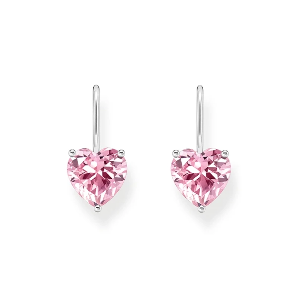 Ohrhänger mit pinkfarbenem Zirkonia-Herz Silber - Thomas Sabo - Nordic Spectra