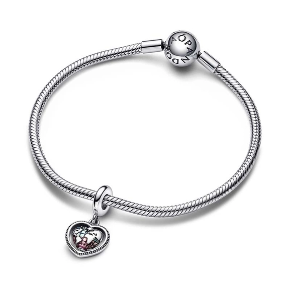 Familie Drehender Herzglobus Charm-Anhänger von PANDORA, Schneller Versand - Nordicspectra.de