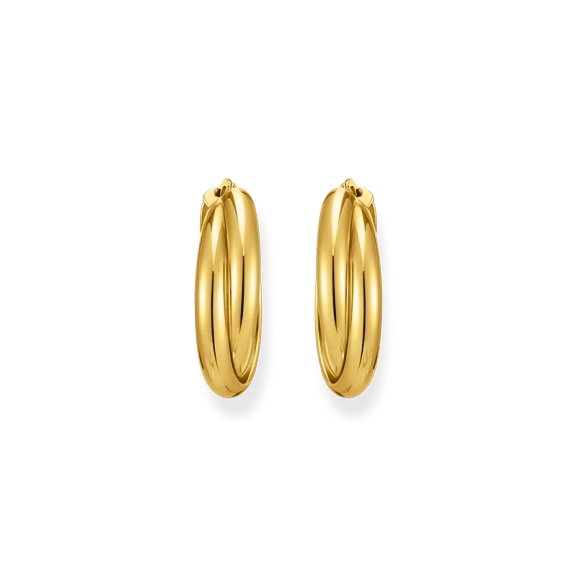 Stora Flätade Hoops Guld - Thomas Sabo - Snabb leverans & paketinslagning - Nordic Spectra