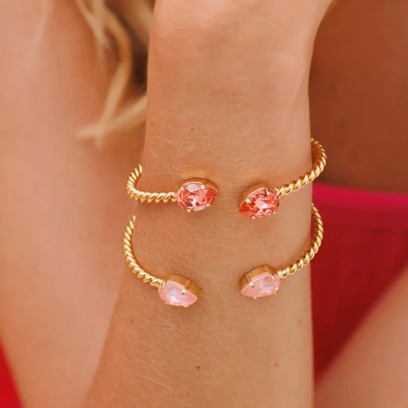 Mini Drop Bracelet Gold Flamingo Ignite - Caroline Svedbom - Snabb frakt & paketinslagning - Nordic Spectra
