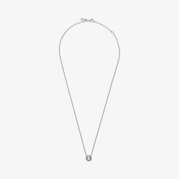Round Sparkle Halo Halsband - PANDORA - Snabb frakt & paketinslagning - Nordicspectra.se