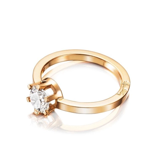 Crown Wedding Ring 1.0 ct Gold - Efva Attling ringar - Snabb frakt & paketinslagning - Nordicspectra.se