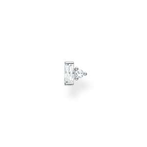 Einzel Ohrstecker Weisser Stein Silber von Thomas Sabo, Schneller Versand - Nordicspectra.de