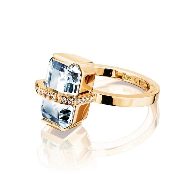 Little Bend Over Aquamarine Gold - Efva Attling ringar - Snabb frakt & paketinslagning - Nordicspectra.se