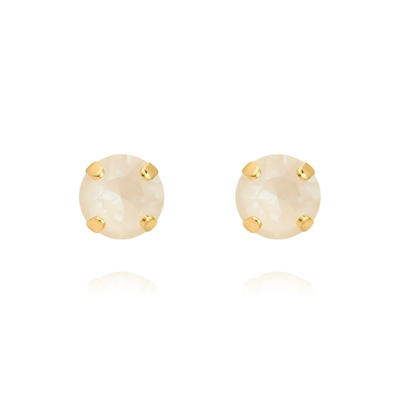 Caroline Svedbom - Mini Stud Earrings Gold Linen Ignite