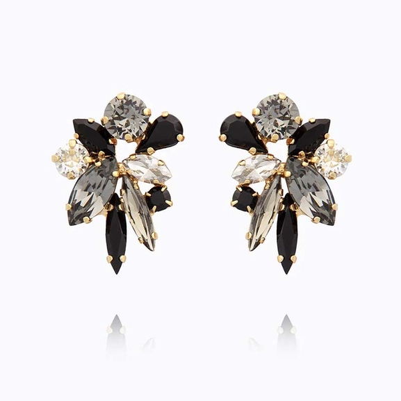 Talia Earcuffs Gold Black Combo - Caroline Svedbom - Nopea toimitus ja lahjapakkaus - Nordic Spectra