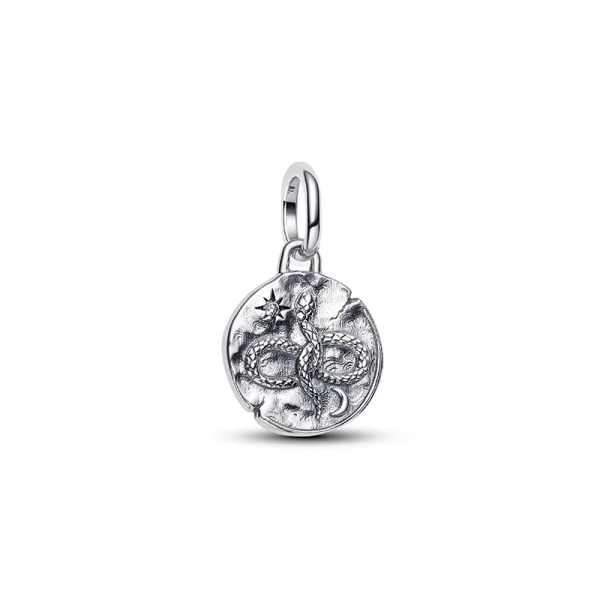 Medaillon-Ewigkeits-Charm von Pandora ME. Inspiriert von antiken Münzen