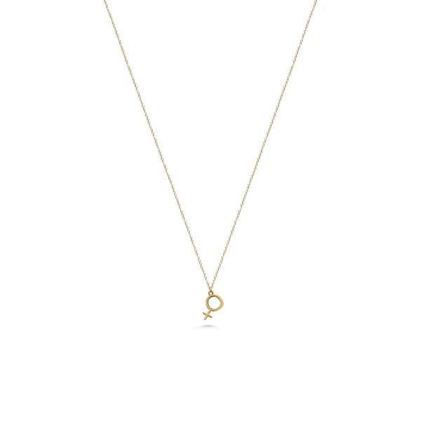 Halsband Kvinnosymbol 18 K Guld - Snabb frakt & paketinslagning - Nordicspectra.se