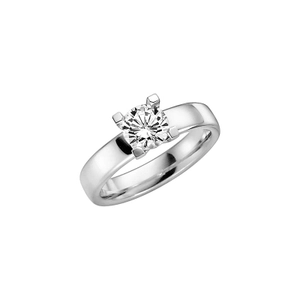 Seine 1.00 White Gold - Wedding & engagement rings - Schalins - Scandinavian design - Nordic Spectra
