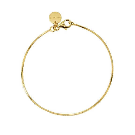Sheer Mirror Bracelet Gold i 18K guldpläterat återvunnet silver
