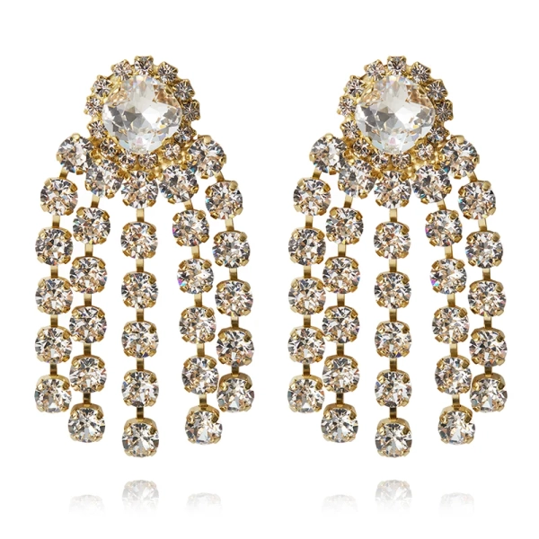 Rafaela Earrings Gold Crystal - Caroline Svedbom - Nopea toimitus ja lahjapakkaus - Nordic Spectra