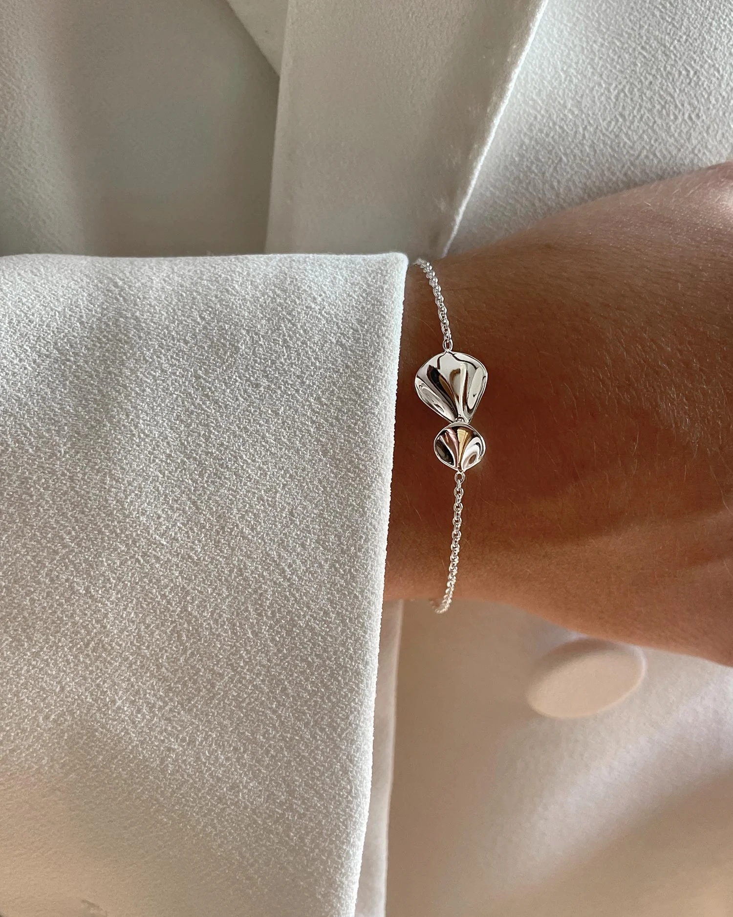 inspiriert von den Blättern der Hortensienblüte.