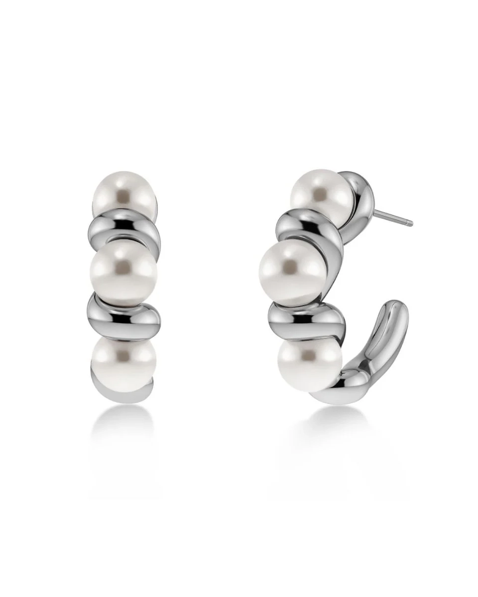 Edblad - Margot Hoops L Silver